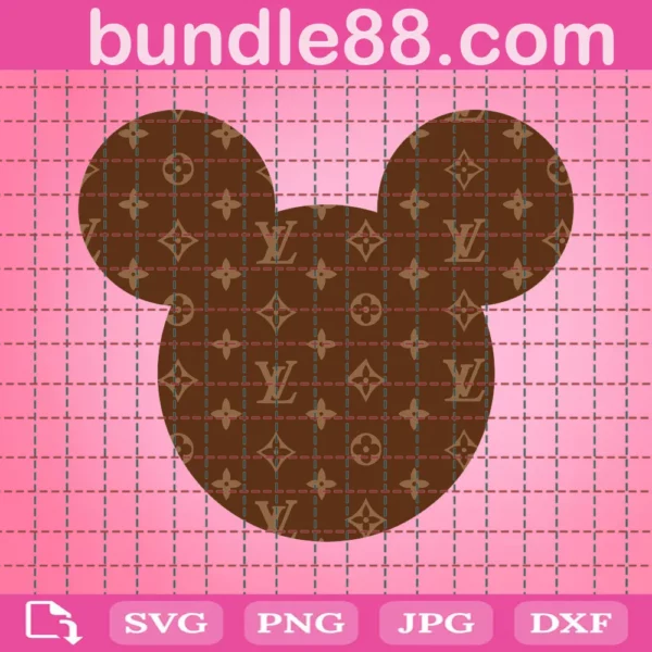 LV Mickey Logo Svg