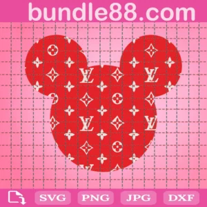 LV Mickey Mouse Svg