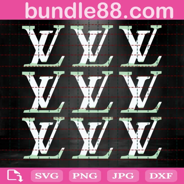 LV Svg, Famous Logo Bundle Svg