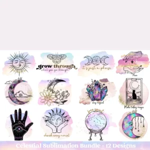 Magical And Celestial Sublimation Bundle Png