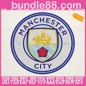 Manchester City Embroidery Design