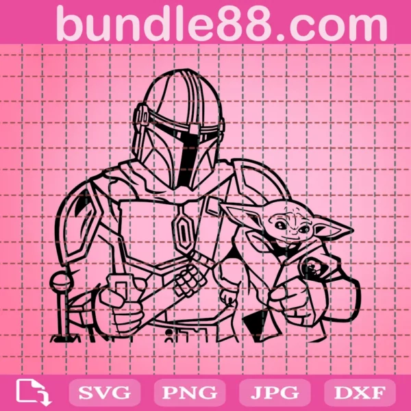 Mandalorian Svg, Baby Yoda Svg