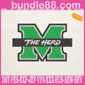 Marshall Thundering Herd Embroidery Machine