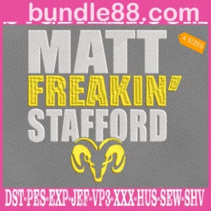 Matt Freakin's Stafford Embroidery Files