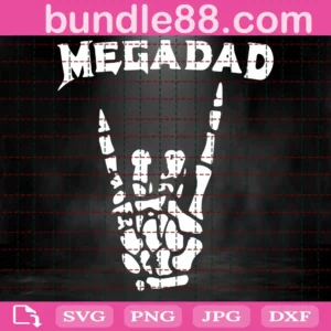 Megadad Svg, Skeleton Hands Svg