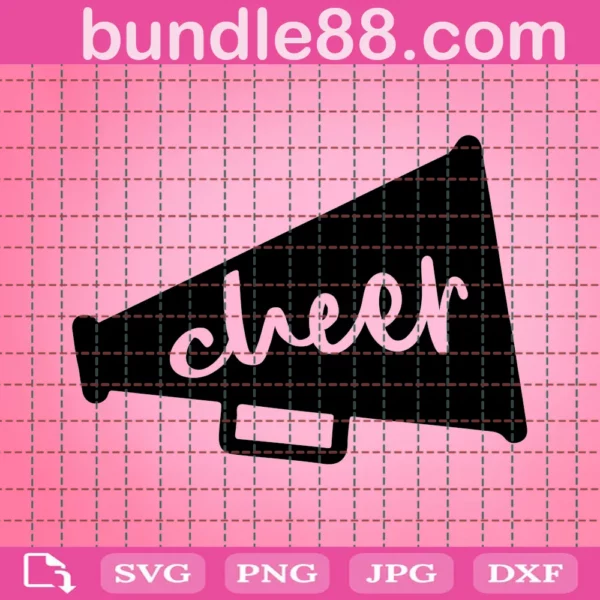 Megaphone Svg, Cheerleading Svg