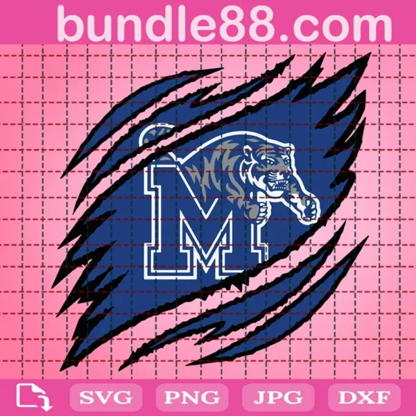 Memphis Tigers Claws Svg