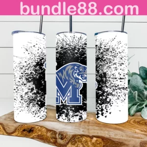 Memphis Tigers Football 20oz Skinny Tumbler