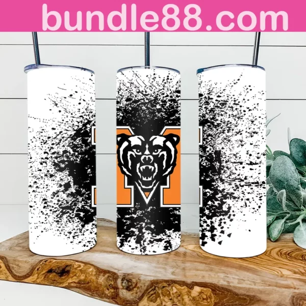 Mercer Bears 20oz Skinny Tumbler