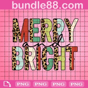 Merry And Bright Christmas Png