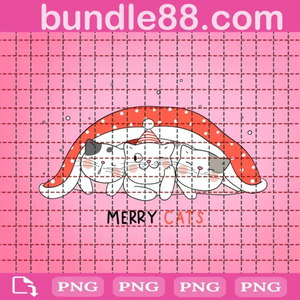 Merry Cats Clipart