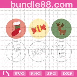 Merry Christmas Deer Bundle Svg Free