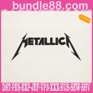 Metallica Rock Band Embroidery Design