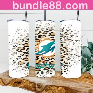 Miami Dolphins 20oz Skinny Tumbler