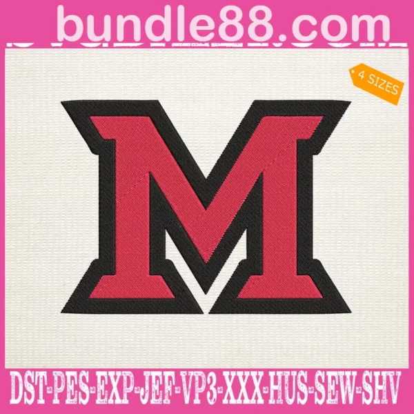 Miami RedHawks Embroidery Machine