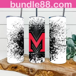 Miami RedHawks Football 20oz Skinny Tumbler