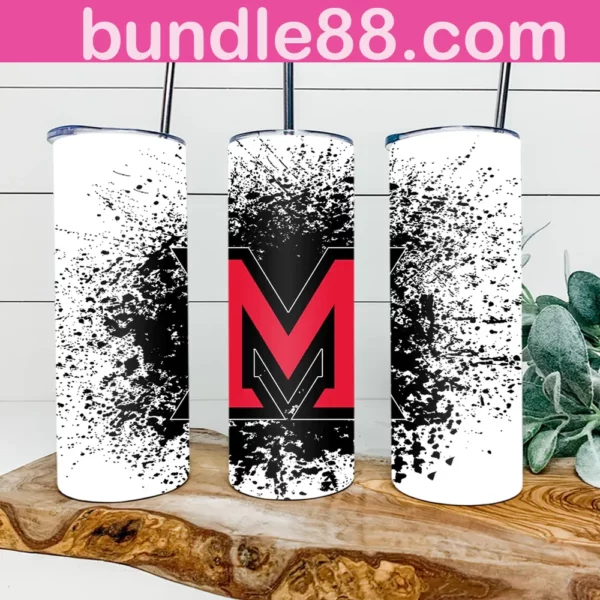 Miami RedHawks Football 20oz Skinny Tumbler