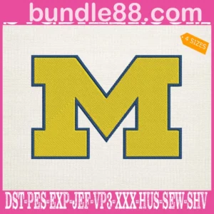 Michigan Wolverines Embroidery Machine