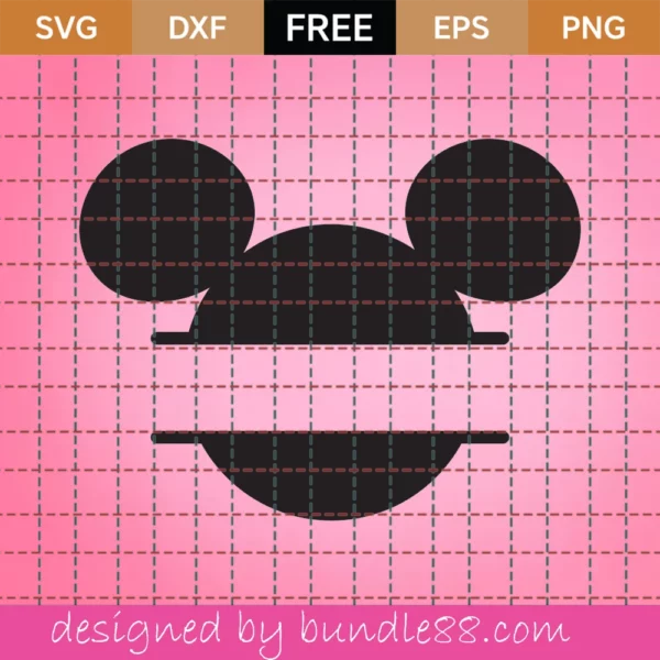 Mickey Monogram Svg Free
