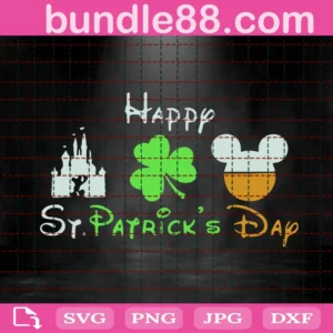 Mickey Mouse Shamrock St Patrick'S Day