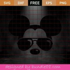Mickey Mouse Sunglasses Svg Free