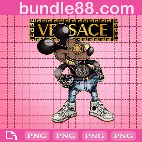 Mickey Mouse Versace Png