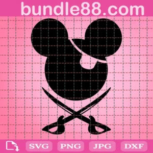 Mickey Pirate Svg