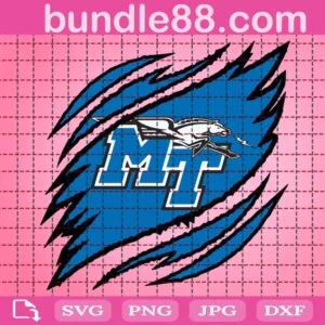 Middle Tennessee Blue Raiders Claws Svg