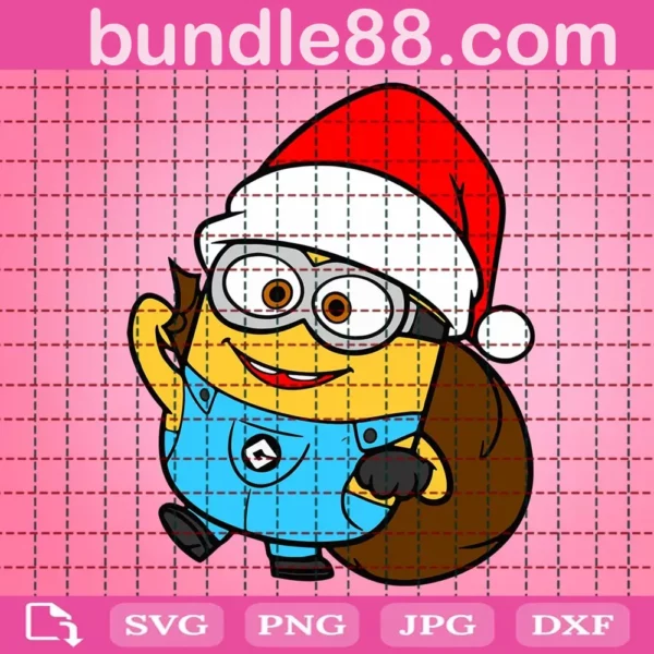 Minion Svg, Merry Christmas Svg