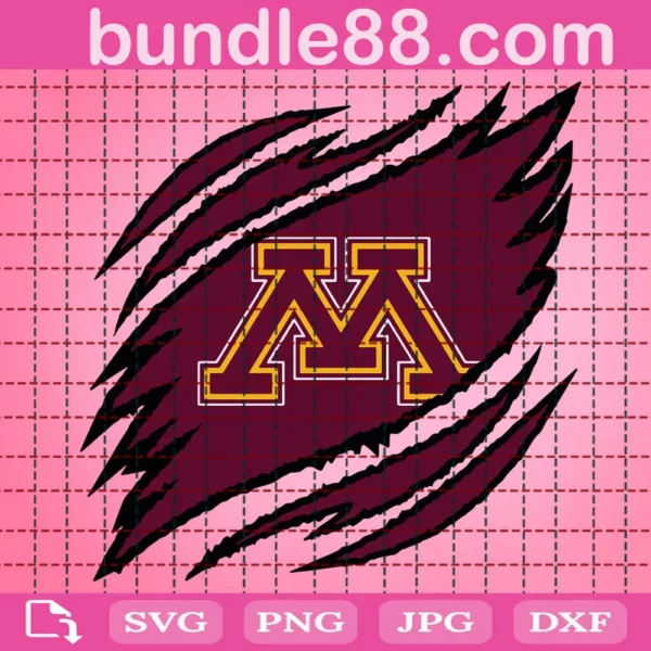 Minnesota Golden Gophers Claws Svg