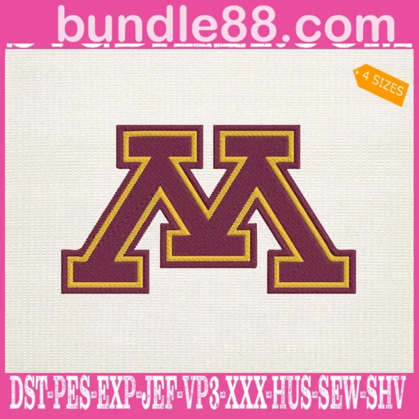 Minnesota Golden Gophers Embroidery Machine