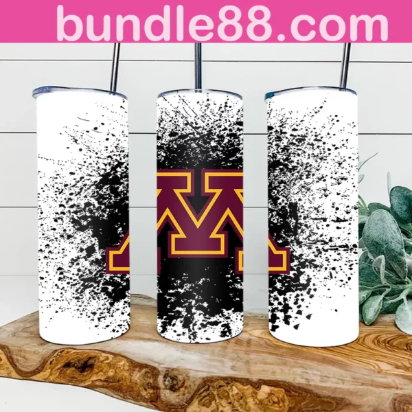 Minnesota Golden Gophers Football 20oz Skinny Tumbler