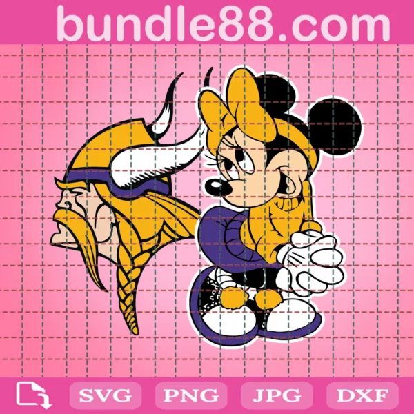 Minnesota Vikings Disney Minnie Football Team Clipart Disney