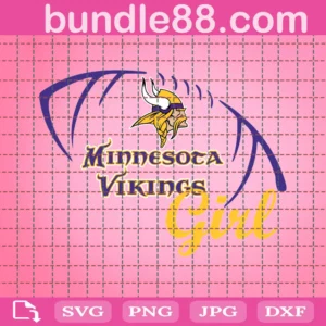 Minnesota Vikings Girl Svg