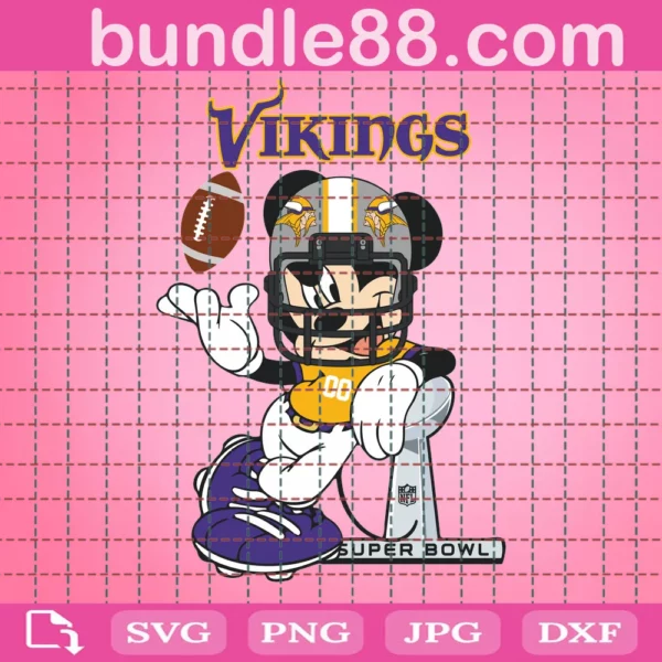 Minnesota Vikings Mickey Svg