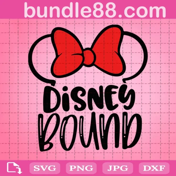 Minnie Disney Bound Svg