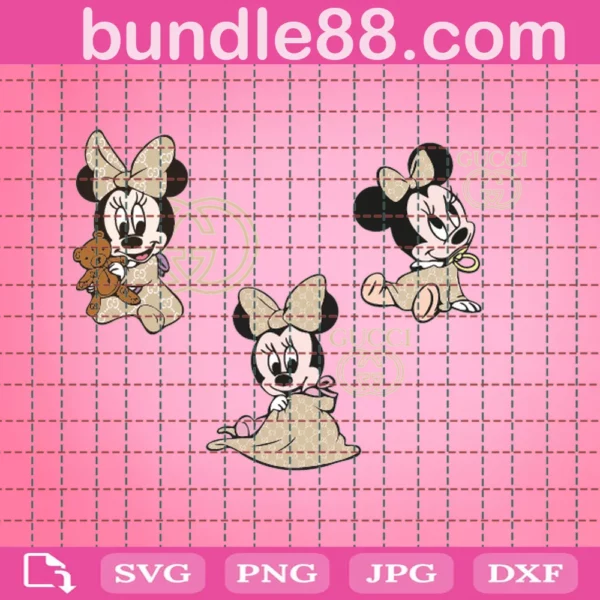 Minnie Mouse Fashionista Svg