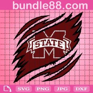 Mississippi State Bulldogs Claws Svg