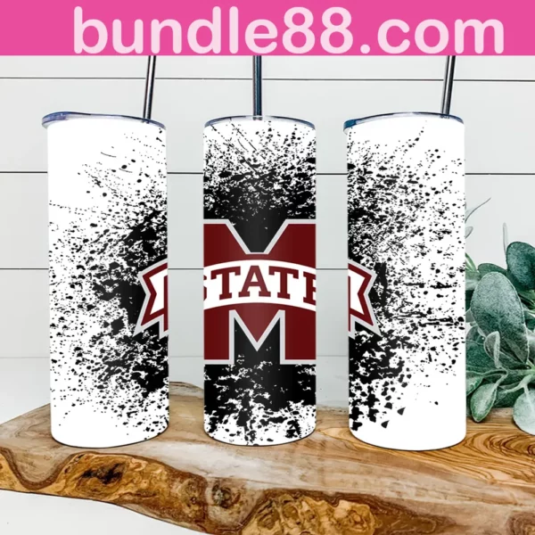 Mississippi State Bulldogs Football 20oz Skinny Tumbler