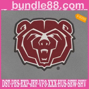 Missouri State Bears Embroidery Files