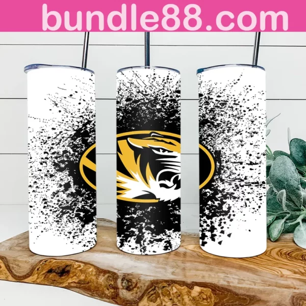 Missouri Tigers Football 20oz Skinny Tumbler