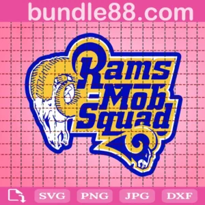 Mob Squad Rams Svg