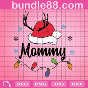 Mommy Christmas Svg