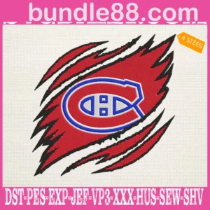 Montreal Canadiens Embroidery Design