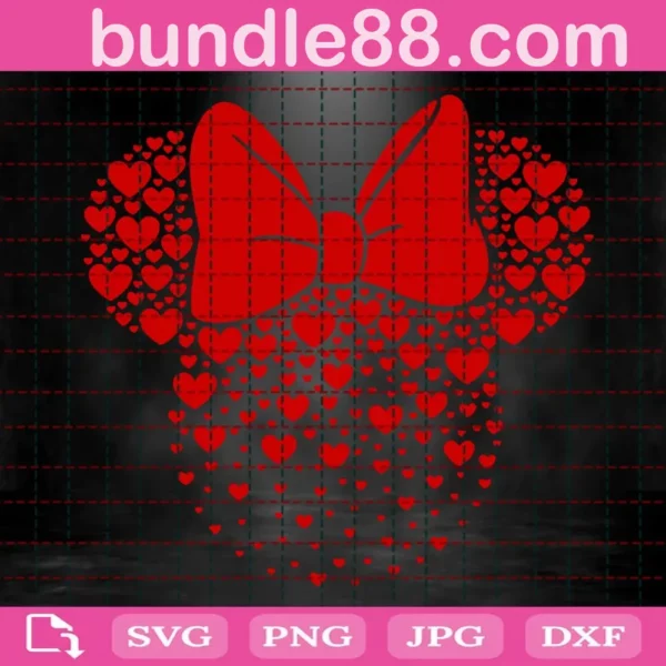 Mouse Hearts Svg