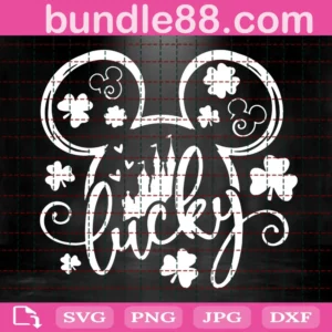 Mouse Lucky Svg, Disney Patrick'S Svg