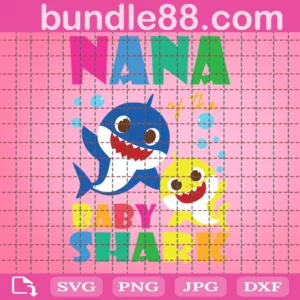 Nana Of The Baby Shark Svg