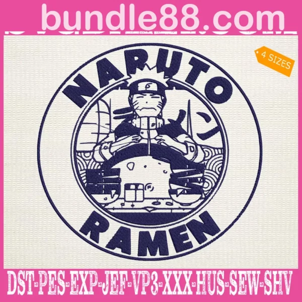 Naruto Ramen Embroidery Design