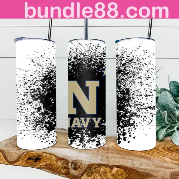 Navy Midshipmen Football 20oz Skinny Tumbler