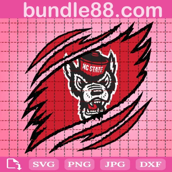 Nc State Wolfpack Claws Svg